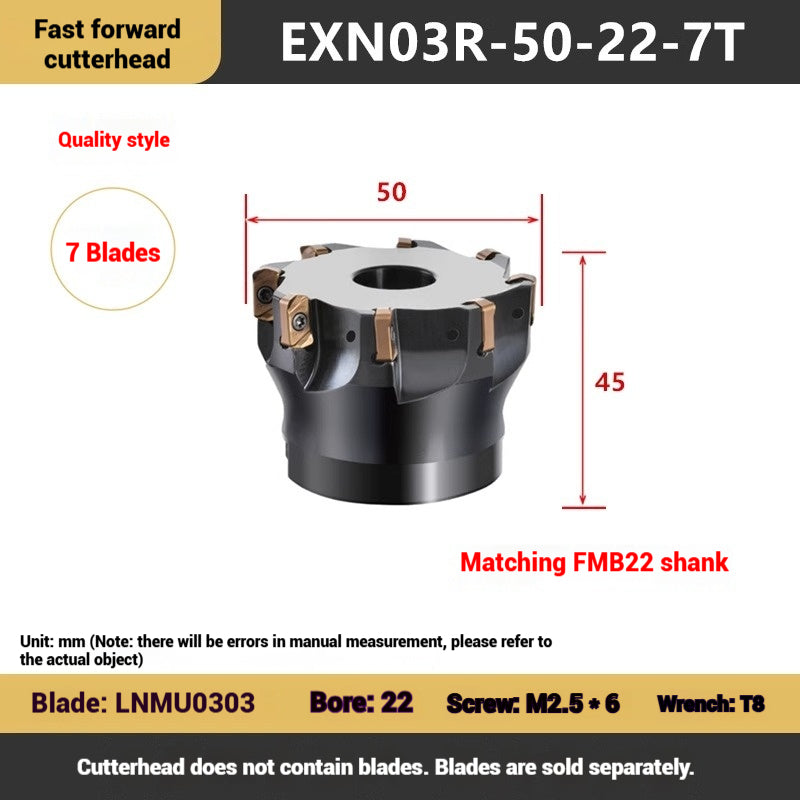 1113-EXN03R fast feed milling cutter disk Toshiba double-sided open roughness internal coolant water discharge milling cutter disk LNMU0303 milling cutter blade Shandong Denso Pricision Tools Co.,Ltd.